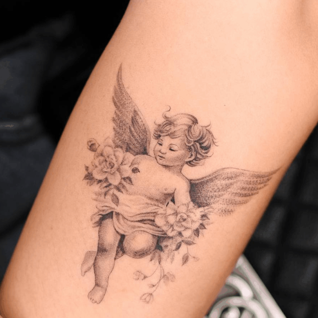lover girl angel tattoo