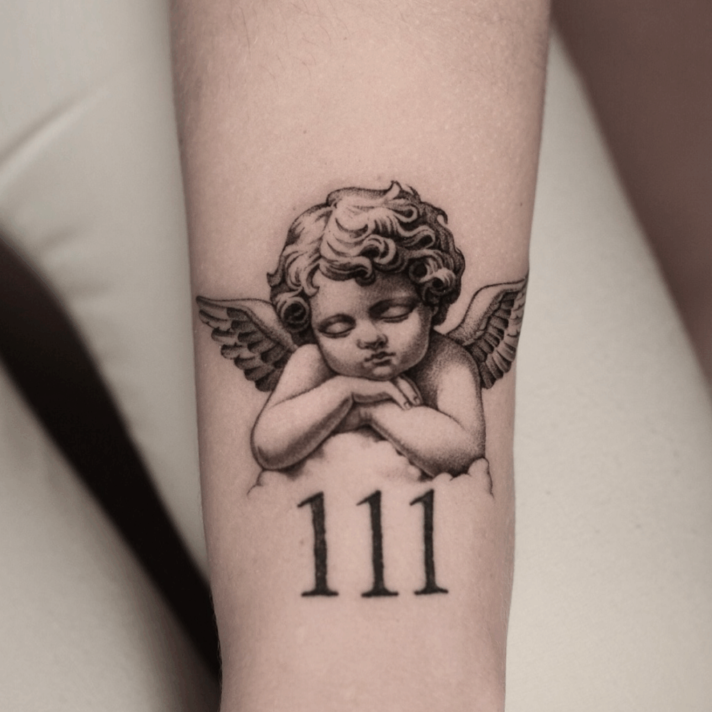 111 Angel tattoo